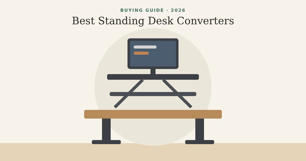 Illustration for 3 Best Standing Desk Converters in 2026 (No New Desk Needed)