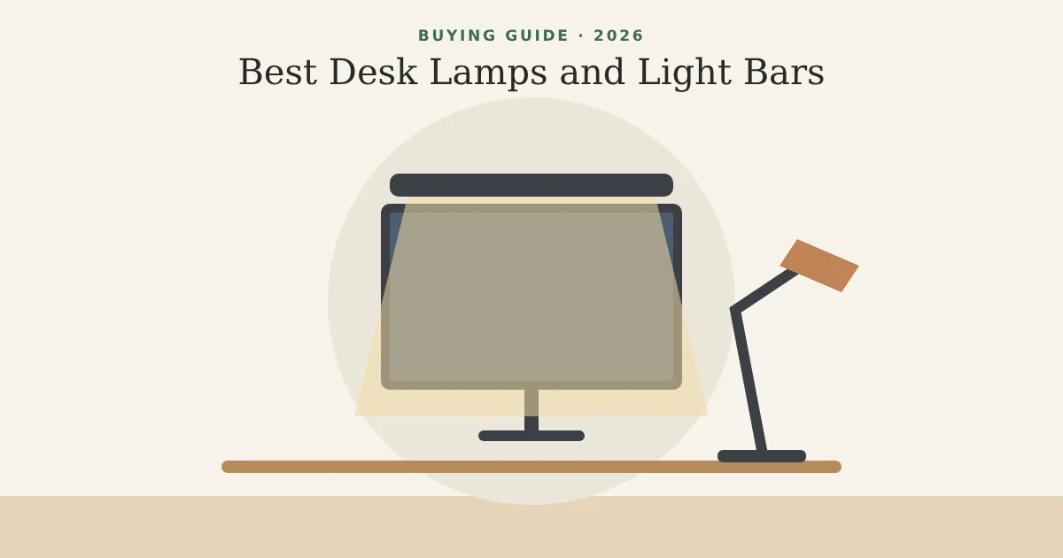 Illustration for 3 Best Desk Lamps and Monitor Light Bars for Home Office in 2026