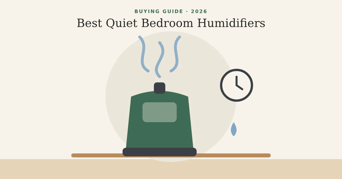 Illustration for 4 Best Quiet Humidifiers for the Bedroom in 2026