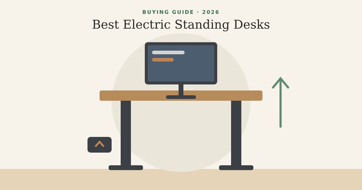 Illustration for 4 Best Electric Standing Desks for Home Office in 2026