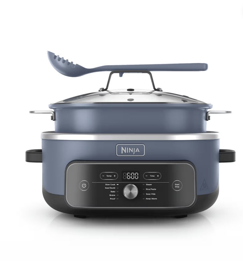 Ninja PossibleCooker PRO Plus with glass lid and serving utensil