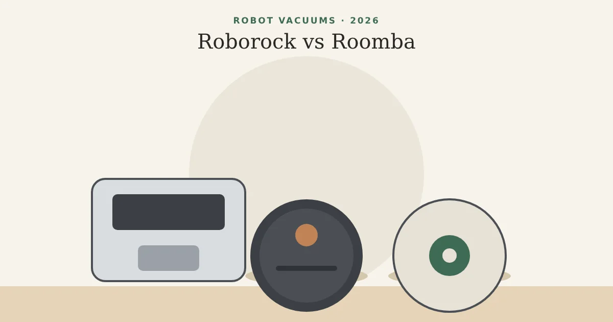 Illustration for Roborock vs Roomba (2026): Which Robot Vacuum and Mop Should You Buy?