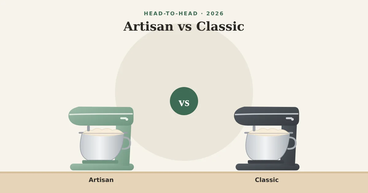 Illustration of the Artisan next to the Classic